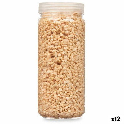 Piedras Decorativas Gift Decor Mostaza 2 - 5 mm 700 g 6,5 x 15,5 x 6,5 cm 6,2 x 15,3 x 6,2 cm (12 Unidades)
