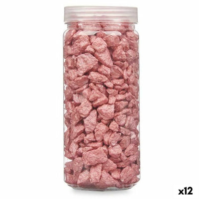 Piedras Decorativas Gift Decor Rojo 10 - 20 mm 700 g 6,2 x 15,3 x 6,2 cm 6,5 x 15,8 x 6,5 cm (12 Unidades)