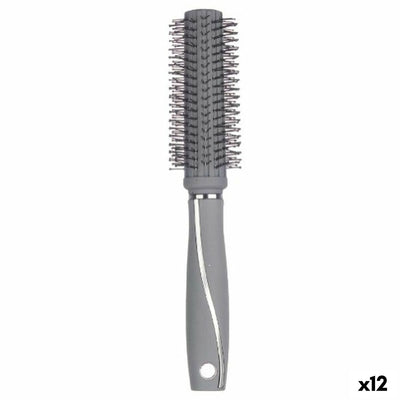 Brosse Ronde Berilo Gris Silicone Plastique (12 Unités)