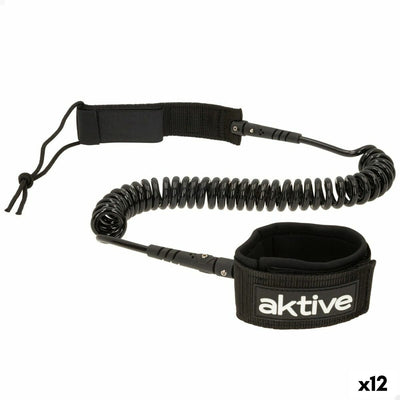Leash Aktive Black 20 cm Spiral Stand Up Paddle Board