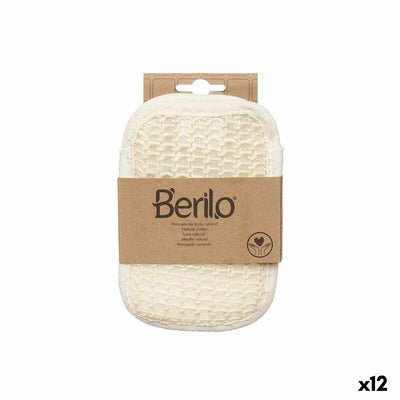 Exfoliating Mitt Berilo White Beige (12 Units)