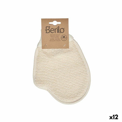 Gant Exfoliant Berilo Blanc Beige (12 Unités)