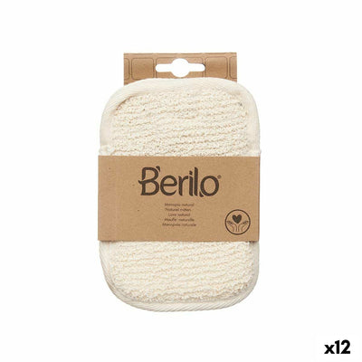 Gant Exfoliant Berilo Blanc Beige (12 Unités)
