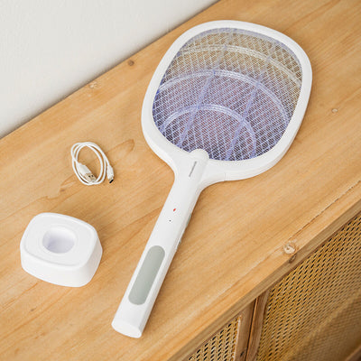 2-in-1 Rechargeable Insect Killing Racket with UV Light Elecfly InnovaGoods